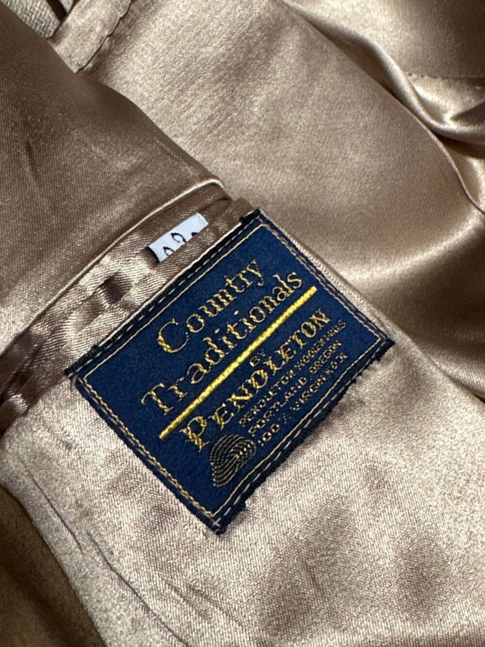 Vintage PENDLETON Country Traditions Virgin Wool Overcoat UNION MADE Mens 40R - Picture 4 of 10